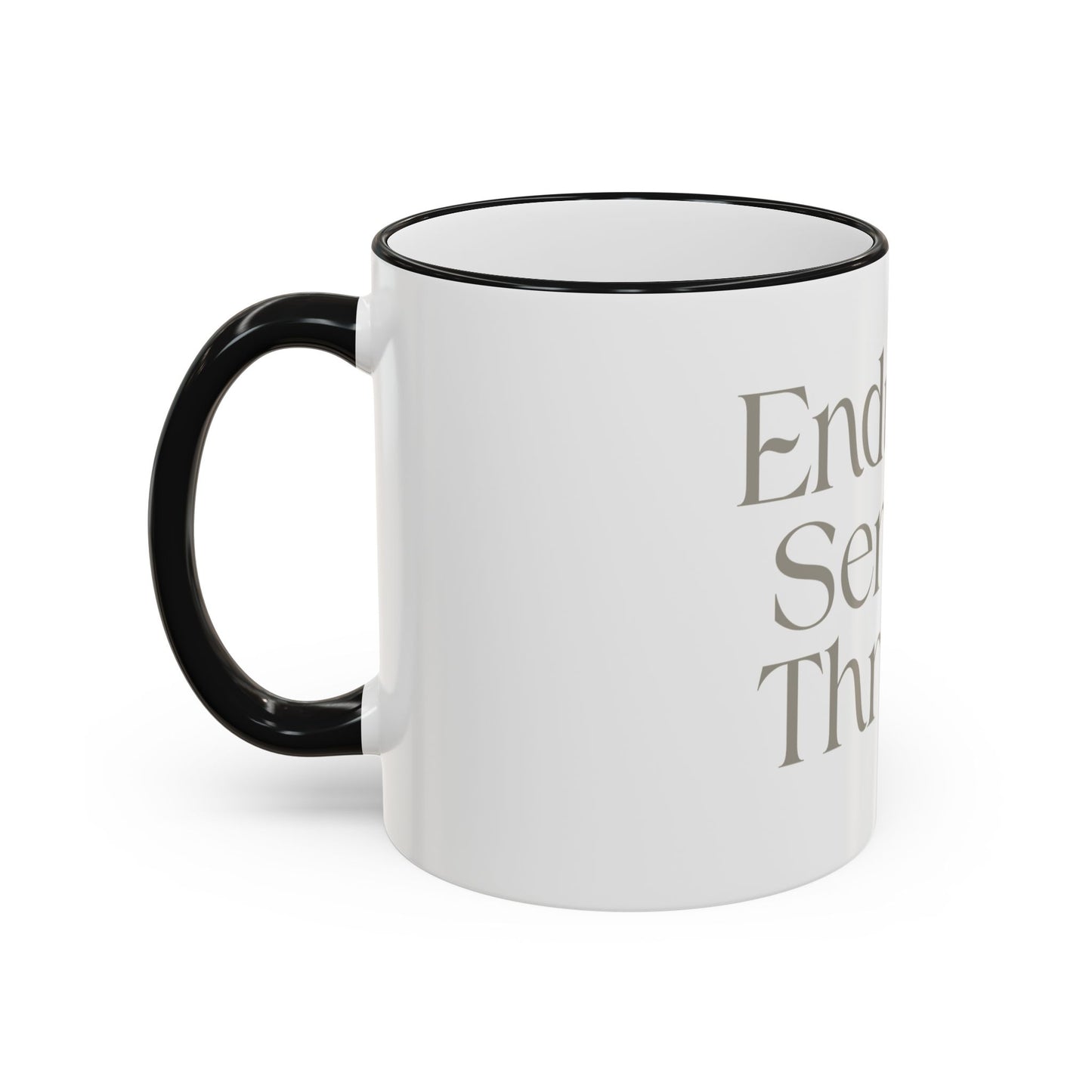 Endure. Serve. Thrive. Accent Rim Ceramic Mug