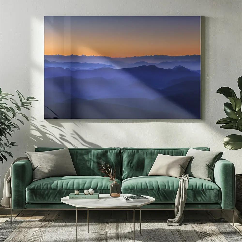 Wall art Misty Mountains by David Bouscarle