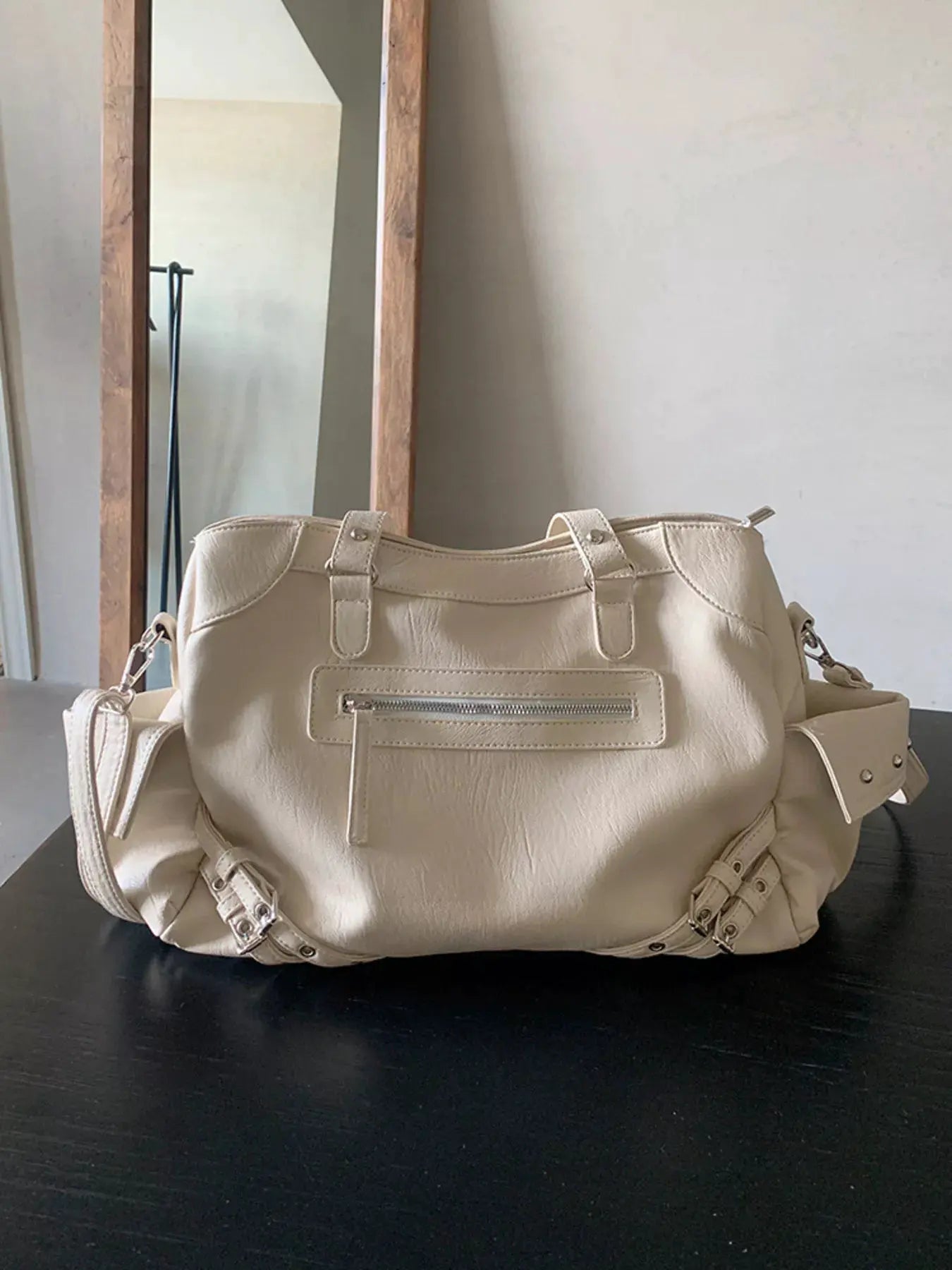 Rivet Decor Crossbody Bag by Partner Label