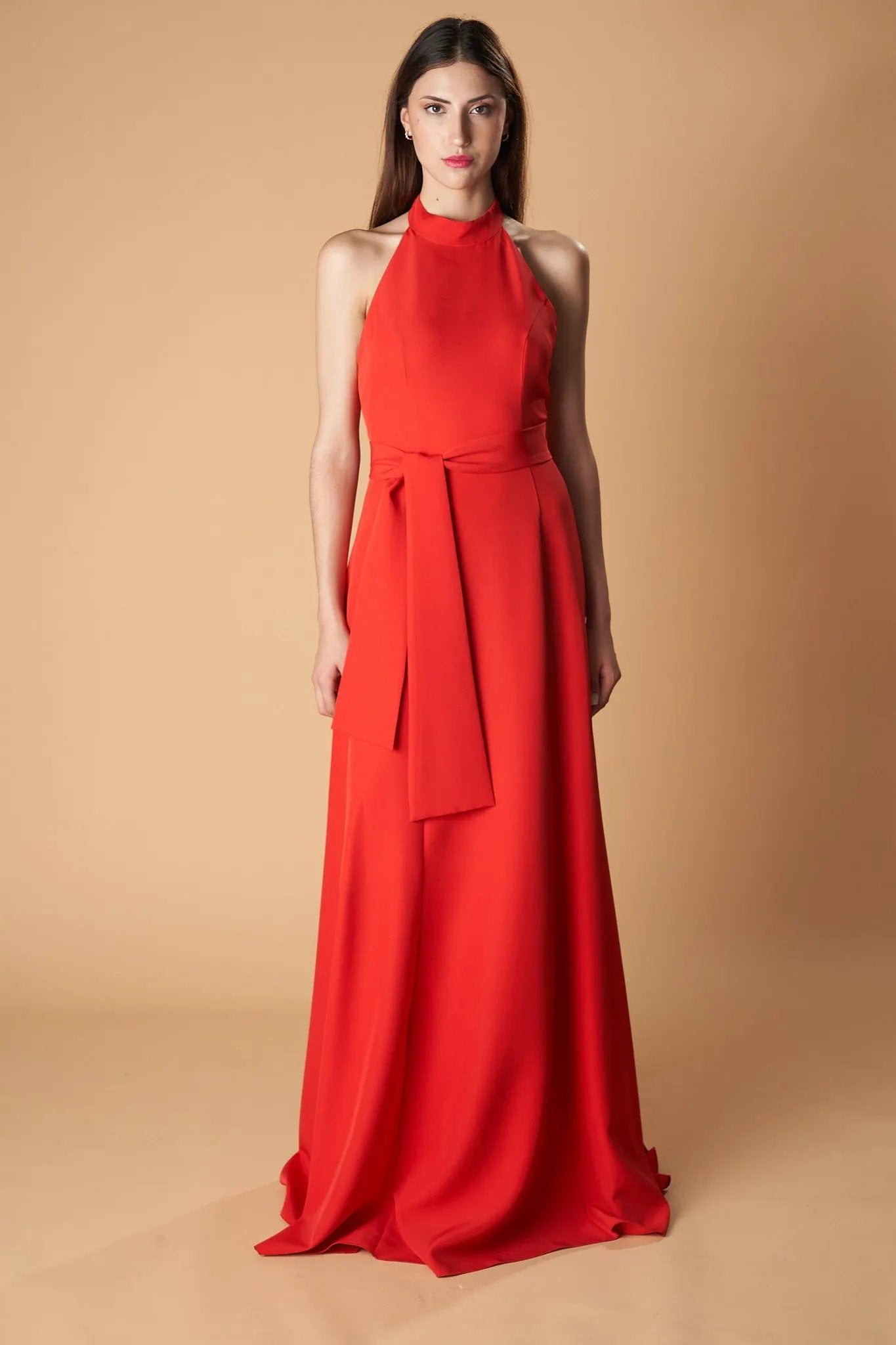 Senya Halter Backless Mermaid Dress with Side Slit by Ceylan Bcn