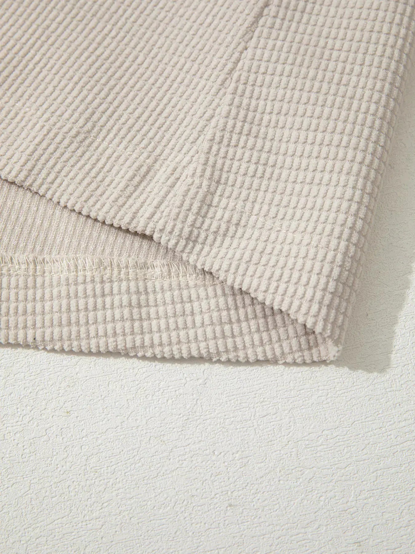 Thermal Knit Textured Hooded Jacket by Partner Label
