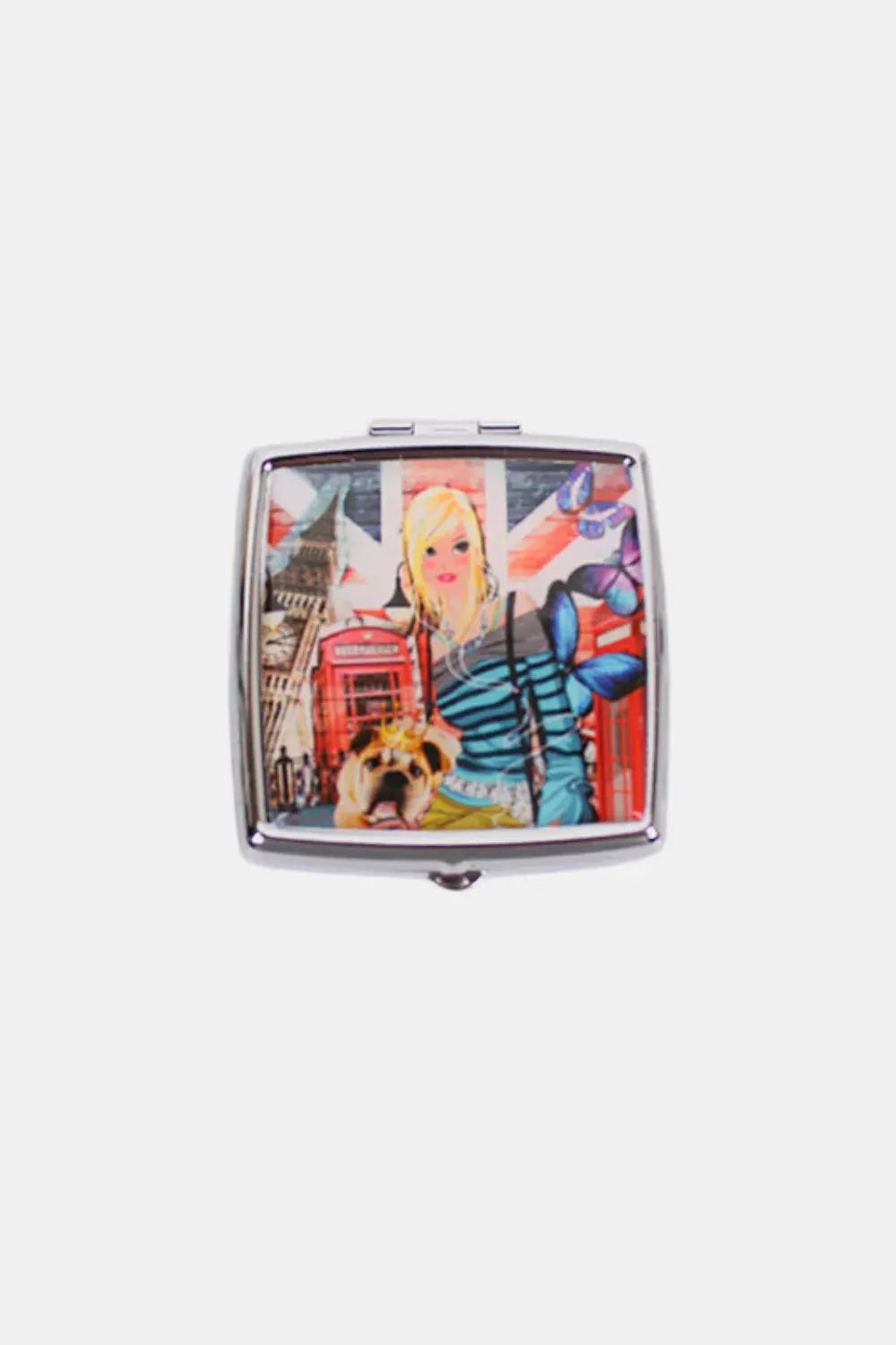 Nicole Lee USA Printed Metallic Square Pill Case by Nicole Lee USA