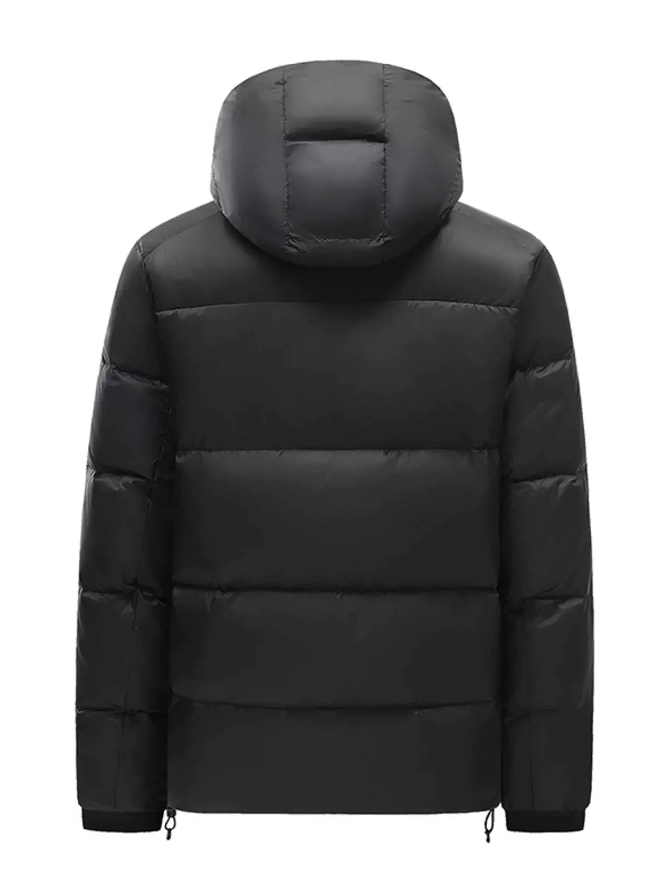 Men's Plus Size Hooded Padded Winter Puffer Jacket by Partner Label