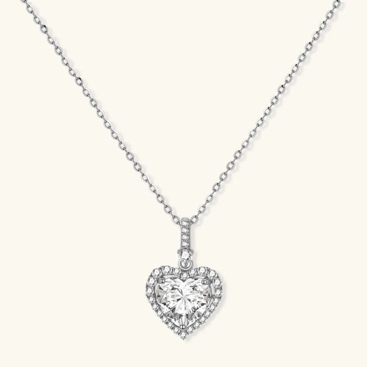 Heart of Light Moissanite Necklace | Equanimity Essence by Equanimity Essence.