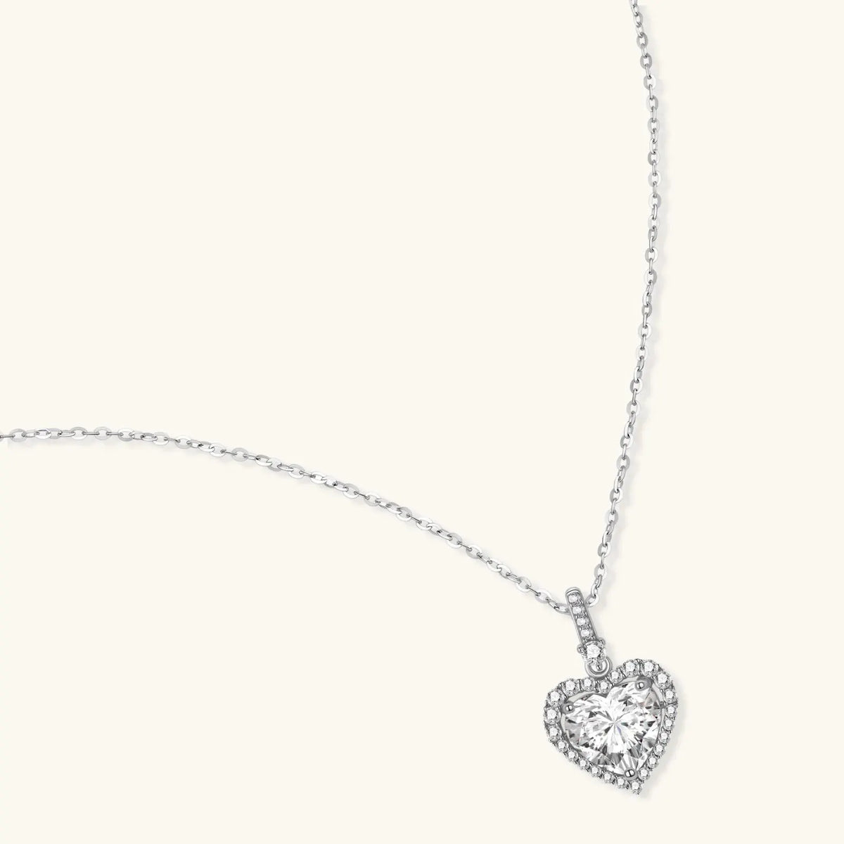 Heart of Light Moissanite Necklace | Equanimity Essence by Equanimity Essence.