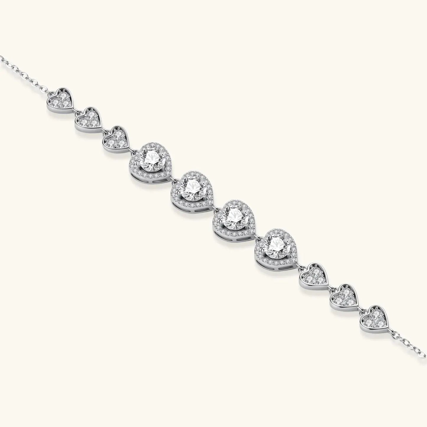 Heart Symphony Moissanite Set by Equanimity Essence.