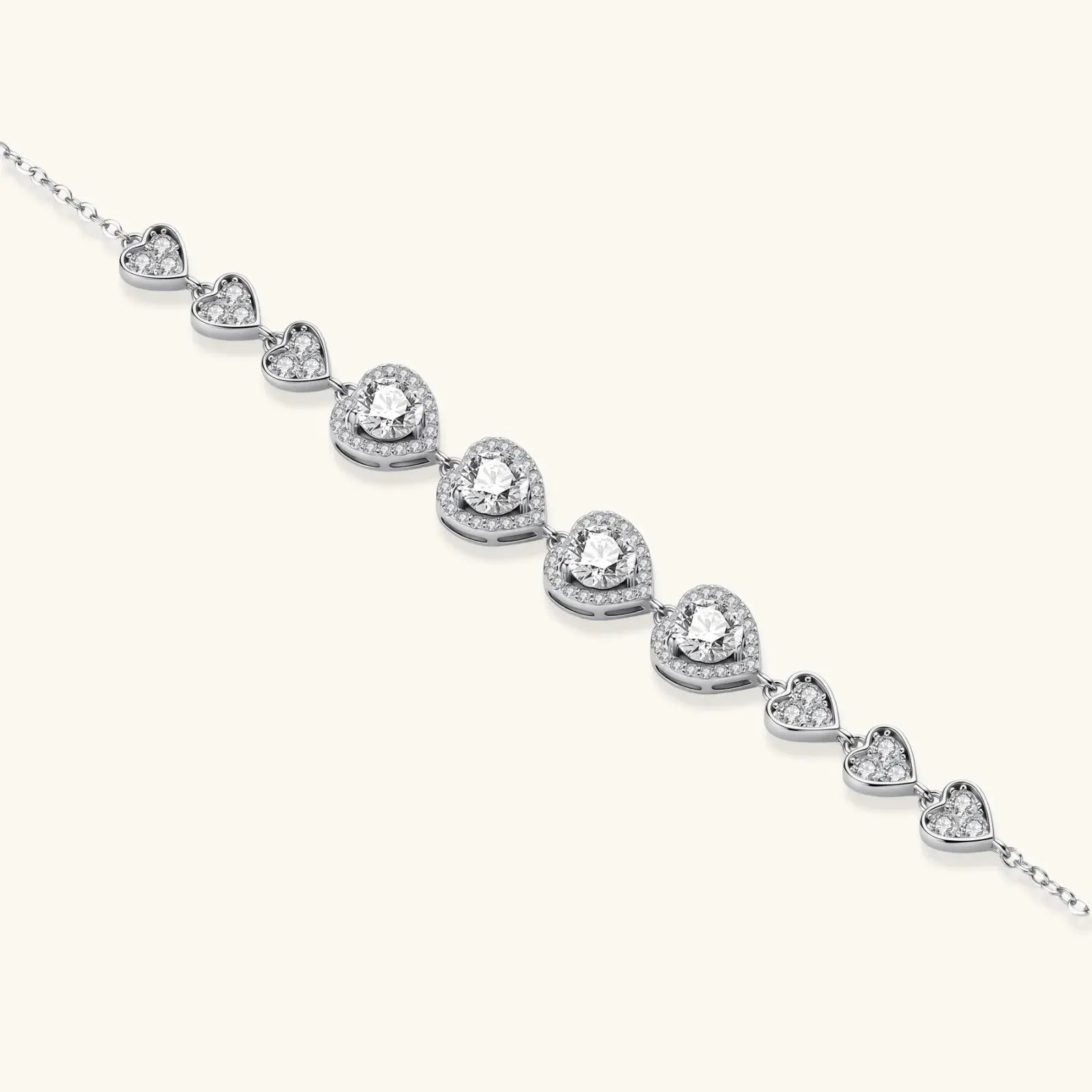 Heart Symphony Moissanite Set by Equanimity Essence.