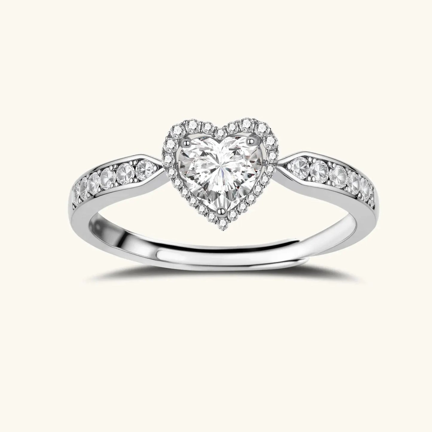 Heart Symphony Moissanite Set by Equanimity Essence.