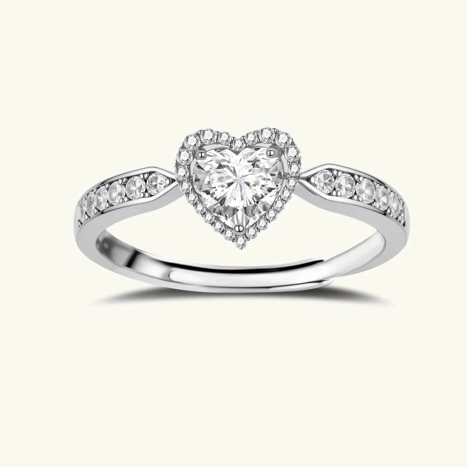 Heart Symphony Moissanite Set by Equanimity Essence.