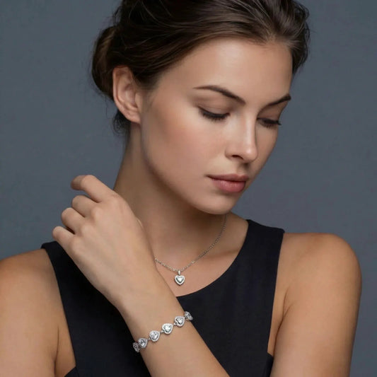 Heart Symphony Moissanite Set | Equanimity Essence by Equanimity Essence.