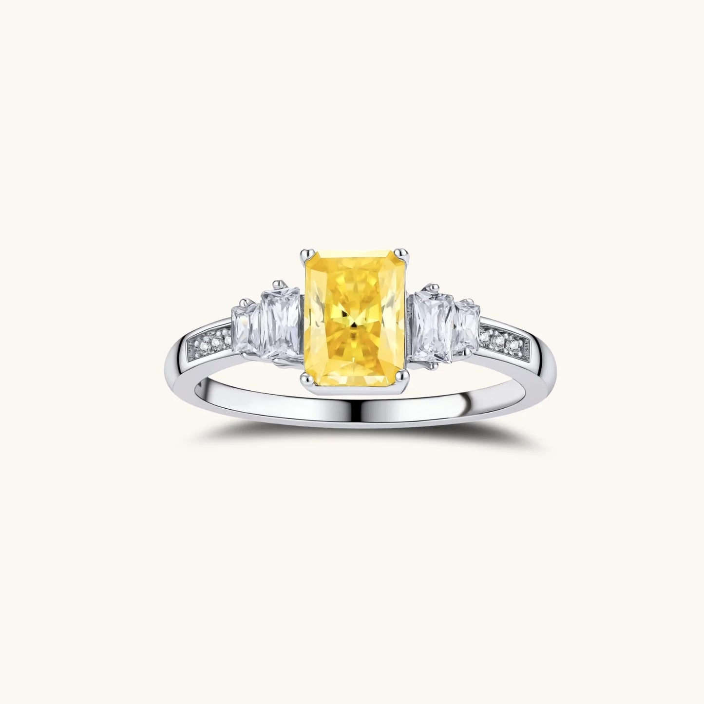 Golden Radiance Moissanite Set by Equanimity Essence.