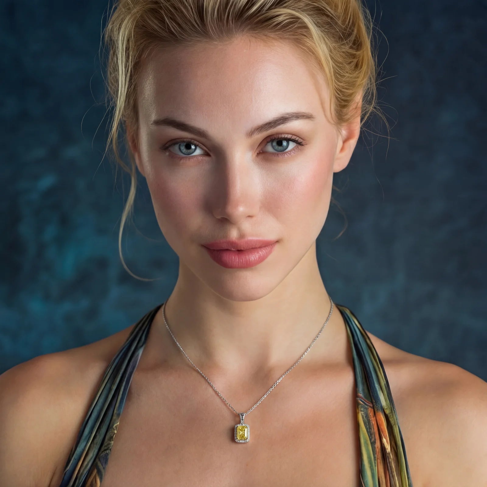 Golden Radiance Moissanite Set by Equanimity Essence.
