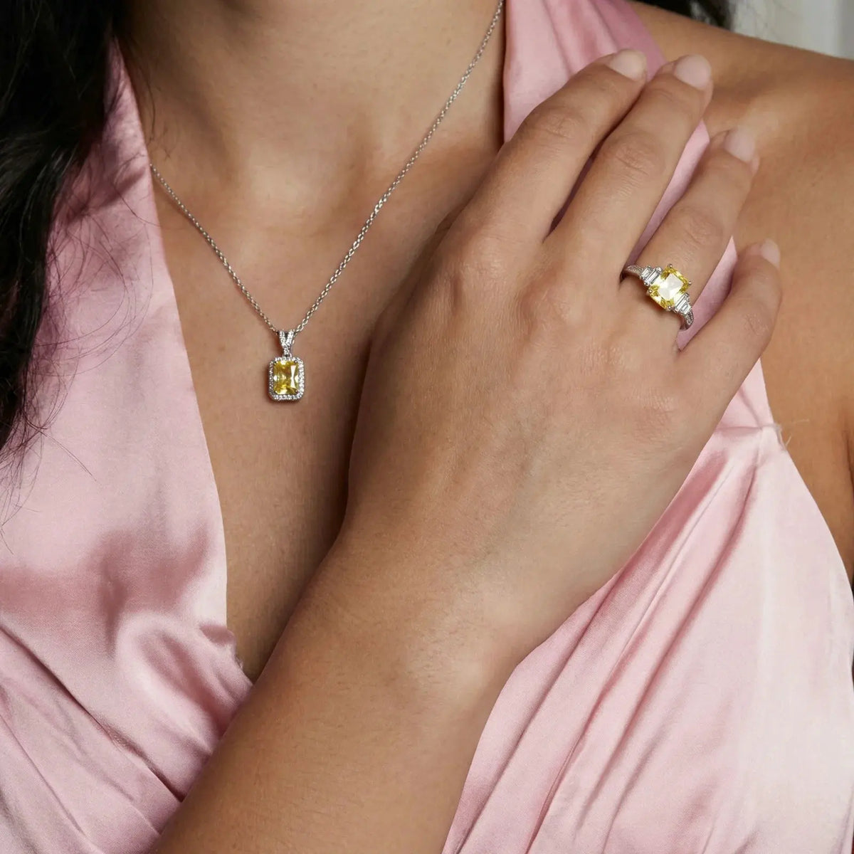 Golden Radiance Moissanite Set | Equanimity Essence by Equanimity Essence.