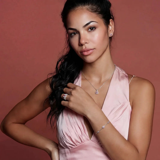 Blush Dreams Moissanite Set | Equanimity Essence by Equanimity Essence.