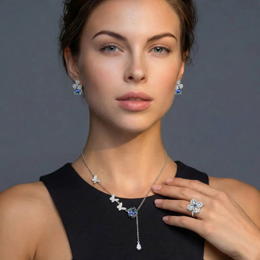Lucky Clover Moissanite Set | Equanimity Essence by Equanimity Essence.