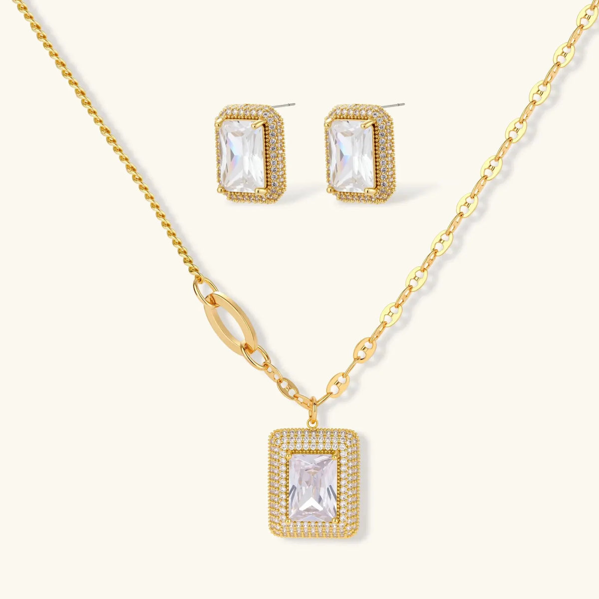 Emerald Cut Halo Set | Equanimity Essence by Equanimity Essence.