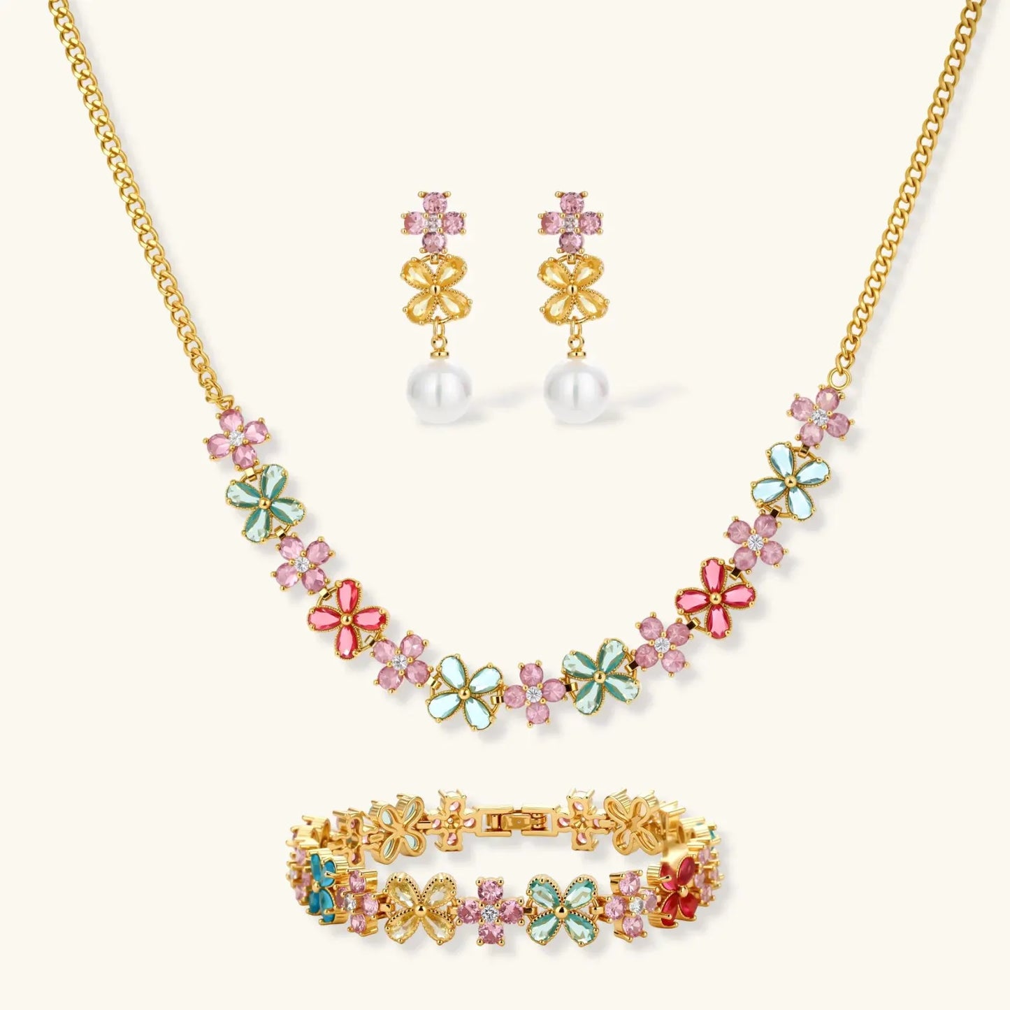 Garden Bloom Jewelry Set by Equanimity Essence.