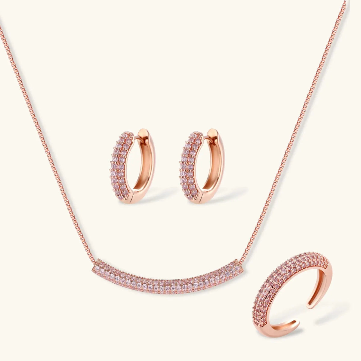 Pink Pavé Set | Equanimity Essence by Equanimity Essence.