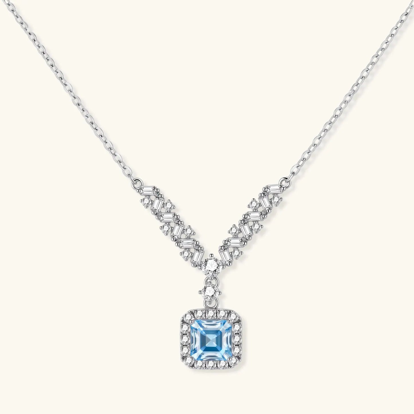 Celestial Arc Moissanite Necklace by Equanimity Essence.