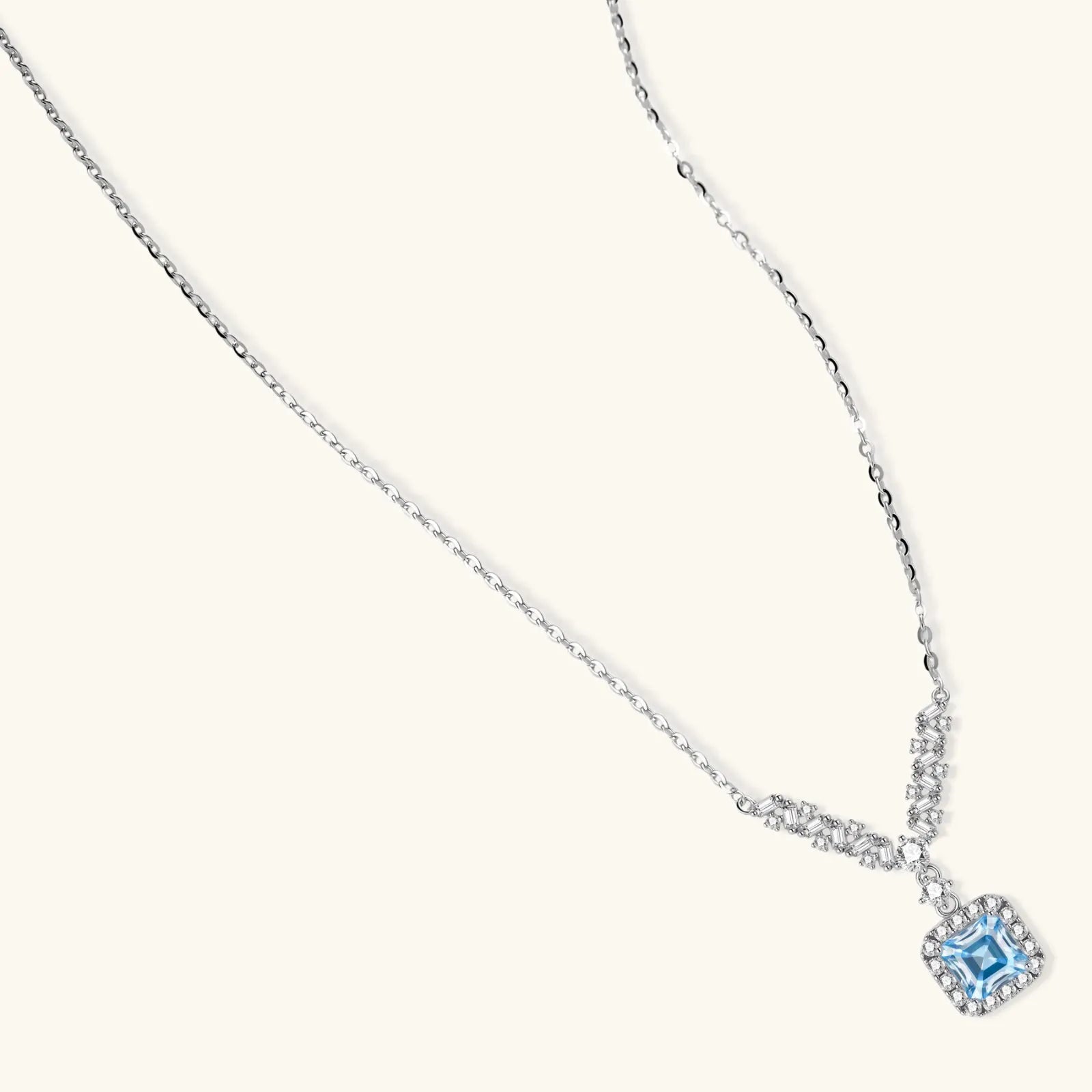 Celestial Arc Moissanite Necklace by Equanimity Essence.