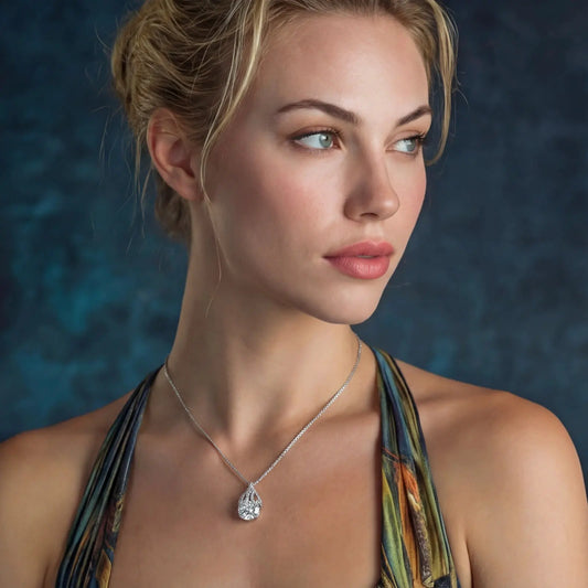 Teardrop Brilliance Necklace | Equanimity Essence by Equanimity Essence.