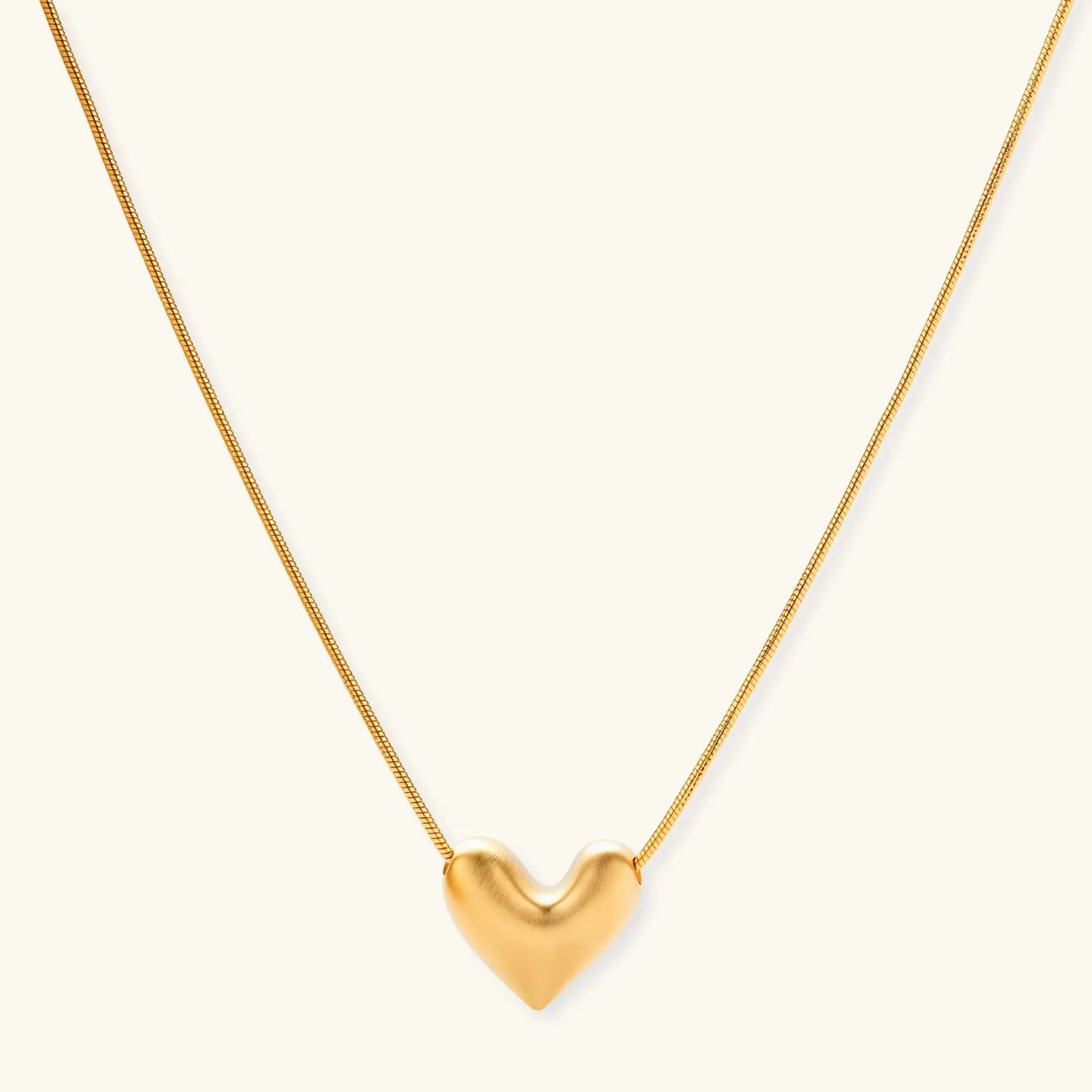 Golden Heart Necklace by Equanimity Essence.