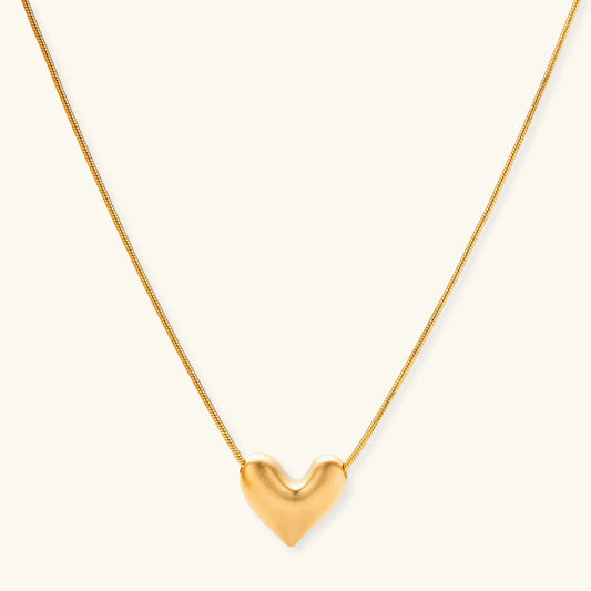 Golden Heart Necklace by Equanimity Essence.