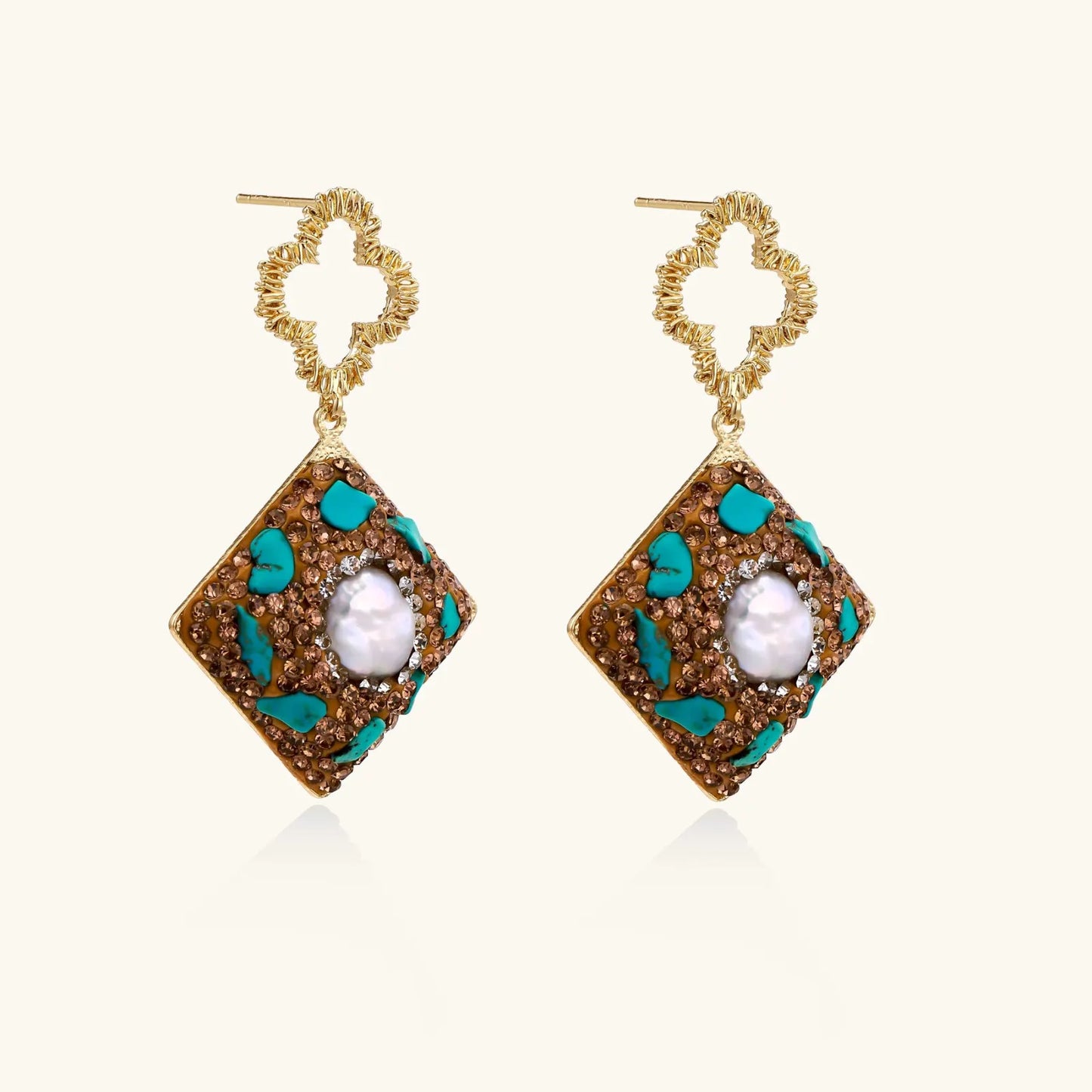 Moroccan Dreams Drop Earrings | Equanimity Essence by Equanimity Essence.