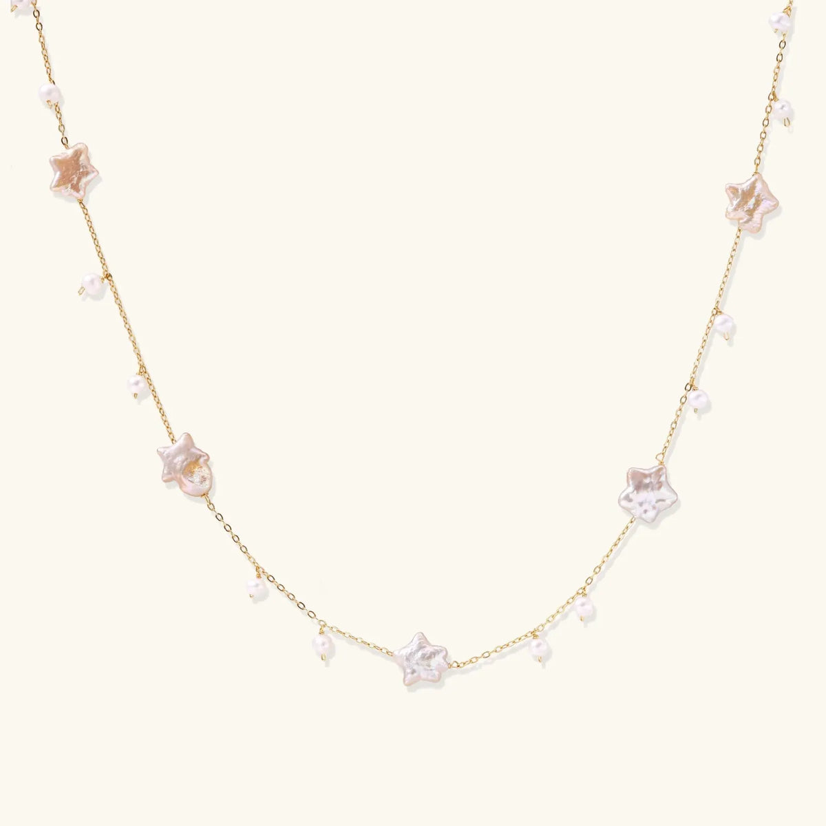Celestial Pearl Stars Necklace | Equanimity Essence by Equanimity Essence.