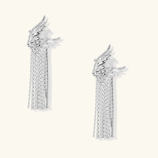 Celestial Wing Fringe Earrings | Equanimity Essence by Equanimity Essence.