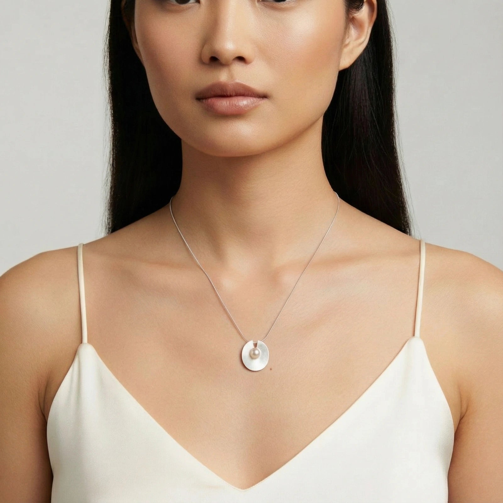 Luna Pearl Pendant by Equanimity Essence.