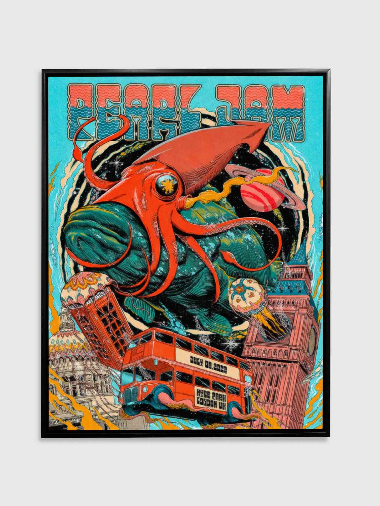 Pearl Jam London Poster -Canvas Music Lovers by Gtaart.ca