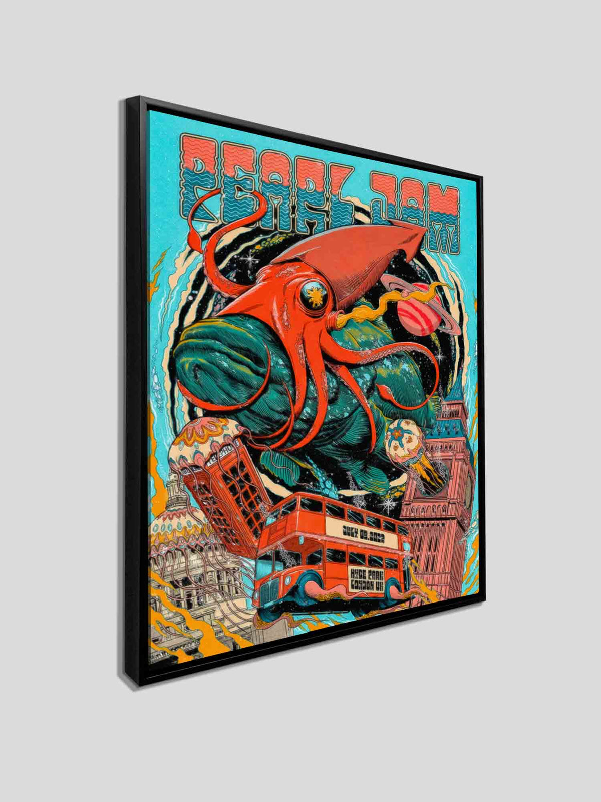 Pearl Jam London Poster -Canvas Music Lovers by Gtaart.ca