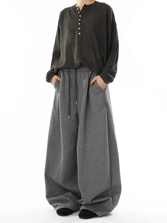 Men's Wide Leg Drawstring Pants by Partner Label