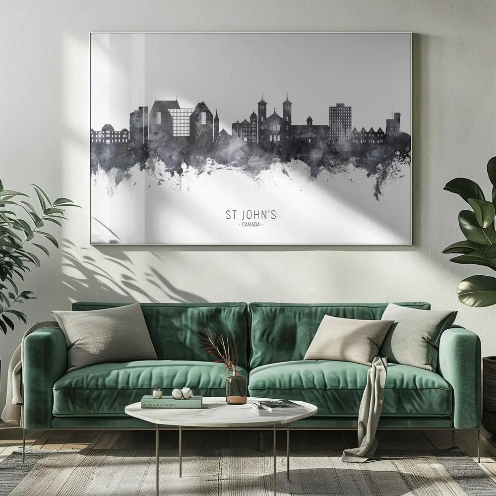 Wall art St John's Canada Skyline by Michael Tompsett