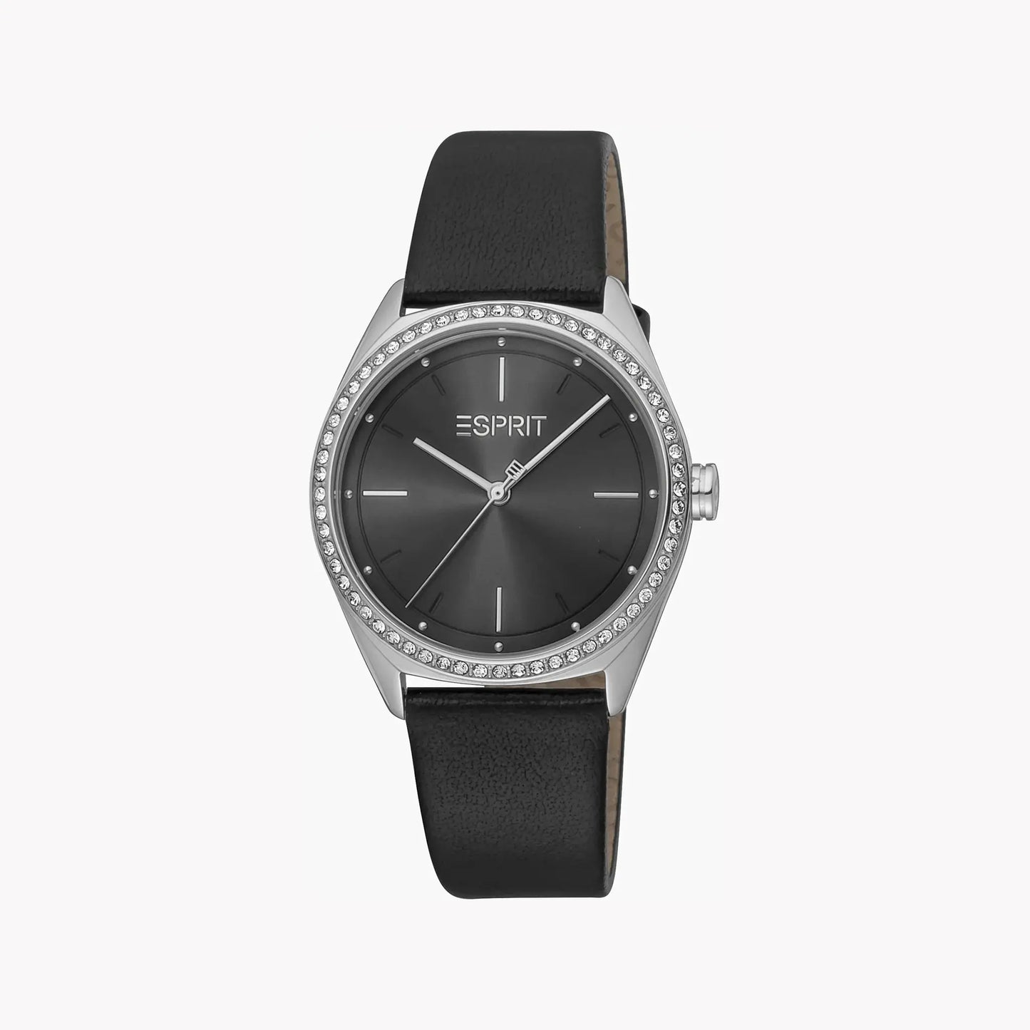 Esprit Women's Black Leather Watch, Black Dial | Es1l003m0015 by ESPRIT