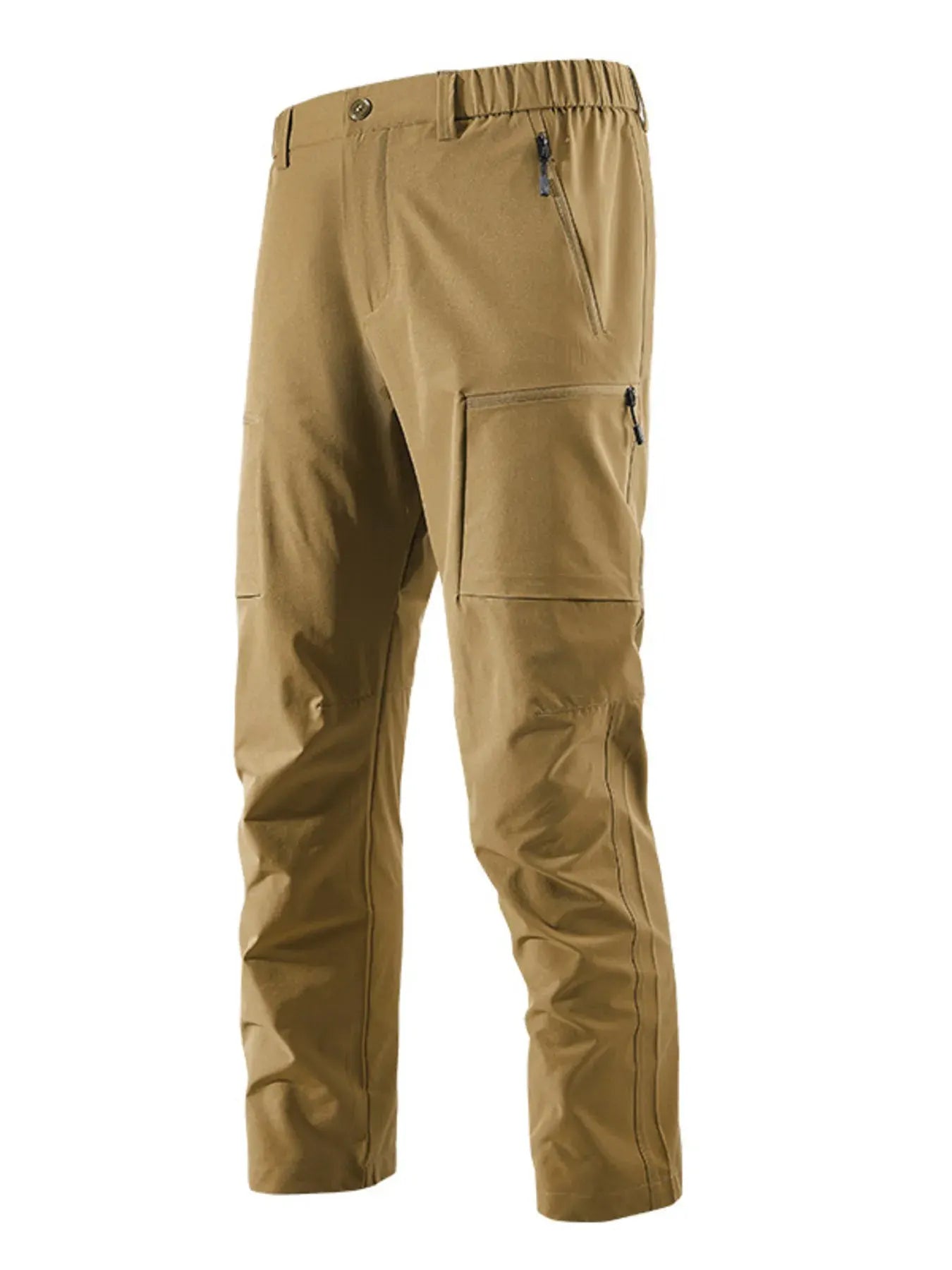 Men's Plus Size Outdoor Cargo Pants with Zipper Pockets by Partner Label