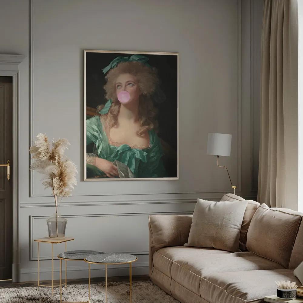 Wall art Madame Bubble-Gum by Grace Digital Art Co