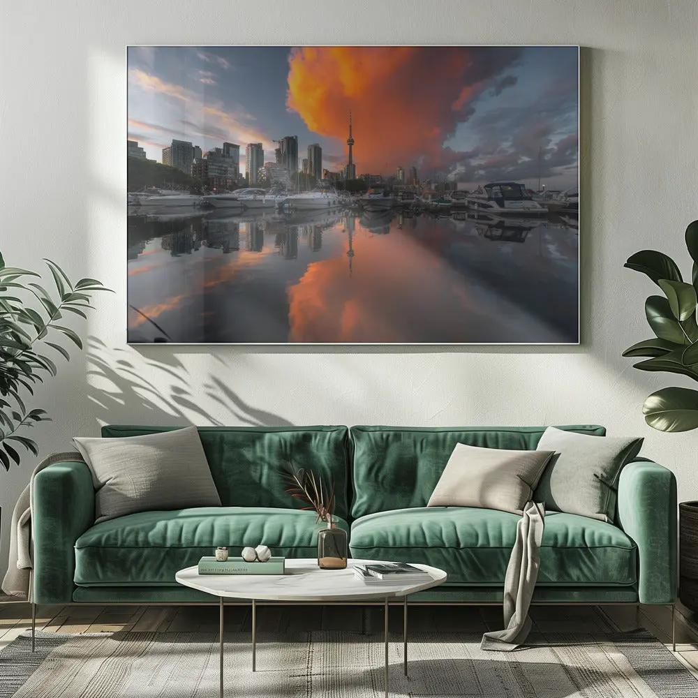 Burn in Toronto Canvas Print by Steve Zhang