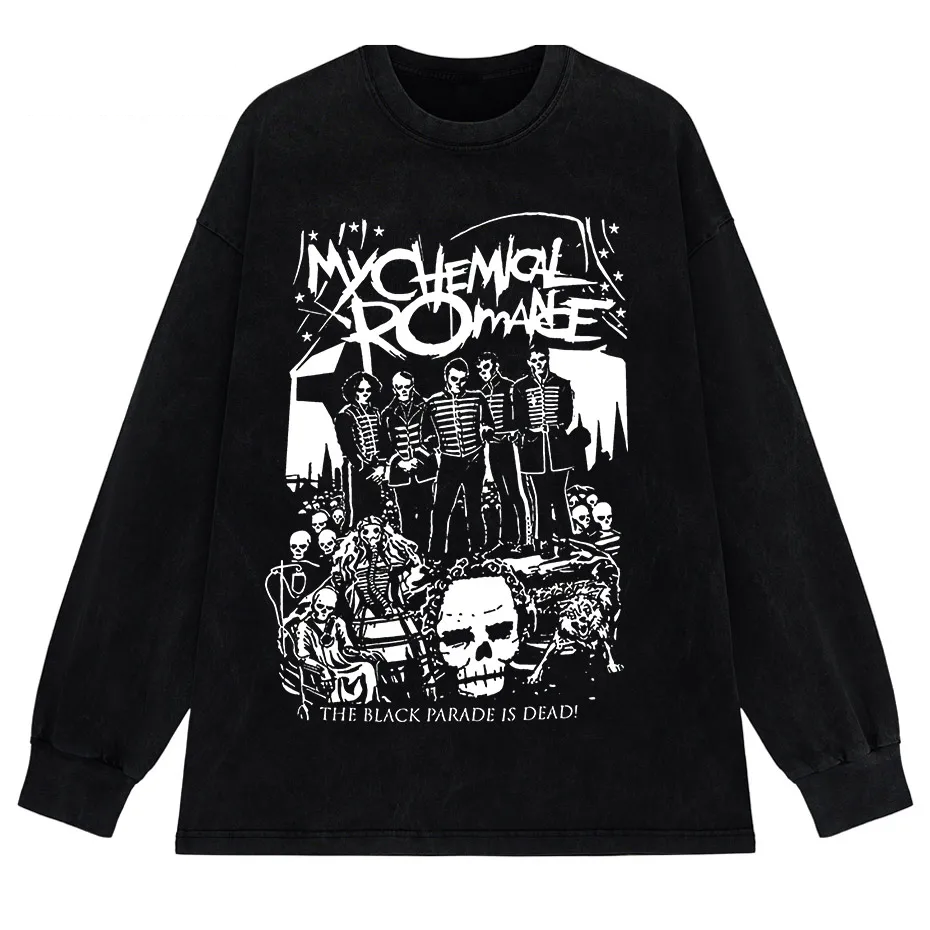 My Chemical Romance Black Parade Oversized T-Shirt Women Punk Emo Rock Tee-5