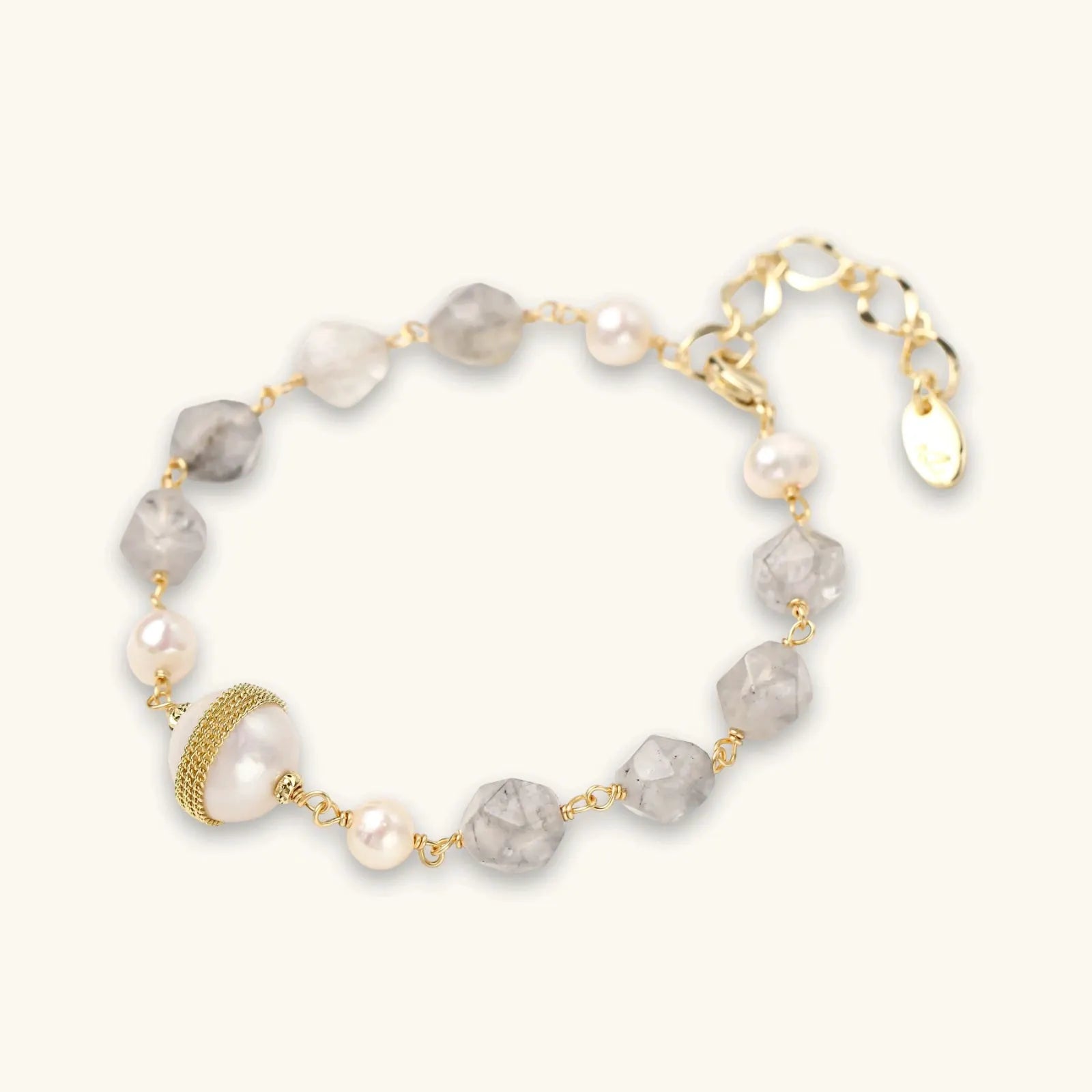 Baroque Pearl Crystal Bracelet | Equanimity Essence by Equanimity Essence.