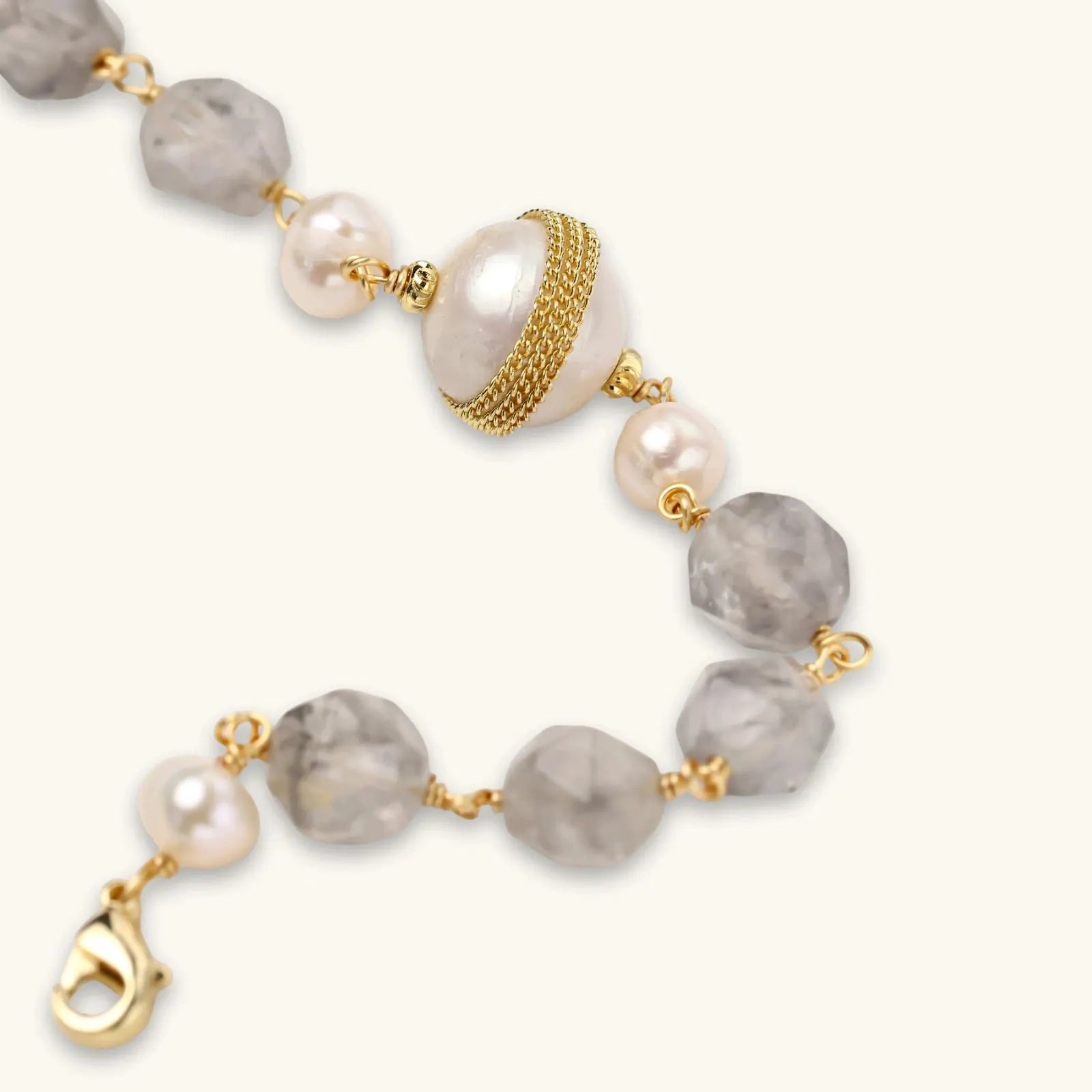 Baroque Pearl Crystal Bracelet | Equanimity Essence by Equanimity Essence.