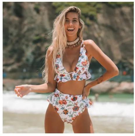 Floral bikini swimsuit by Maiden-Art