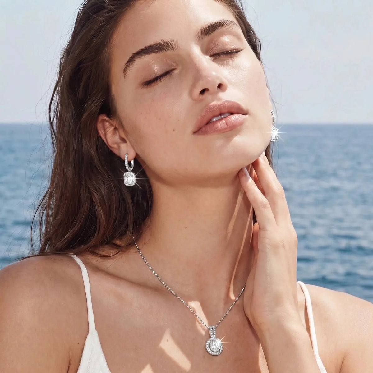 Emerald Cut Moissanite Drops | Equanimity Essence by Equanimity Essence.