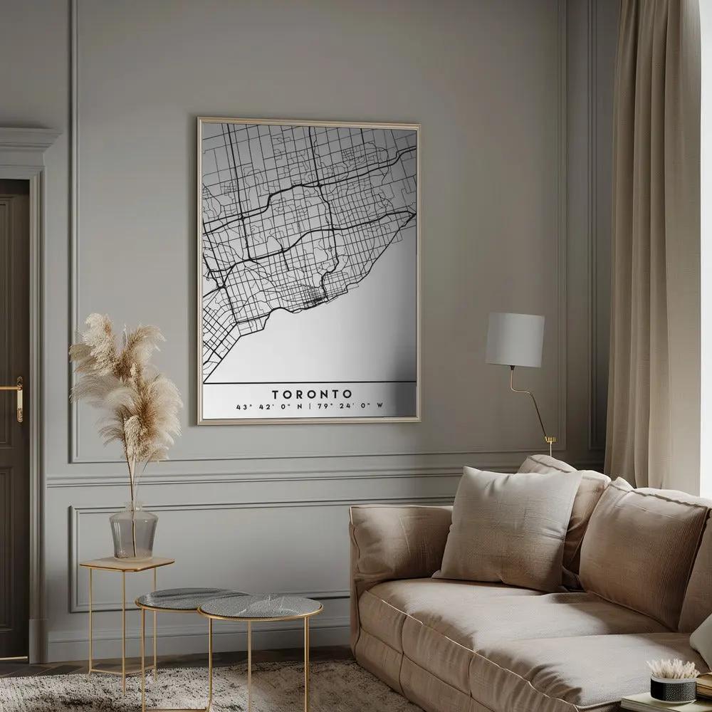Black Maps 89 Canvas Print by Emiliano Deificus