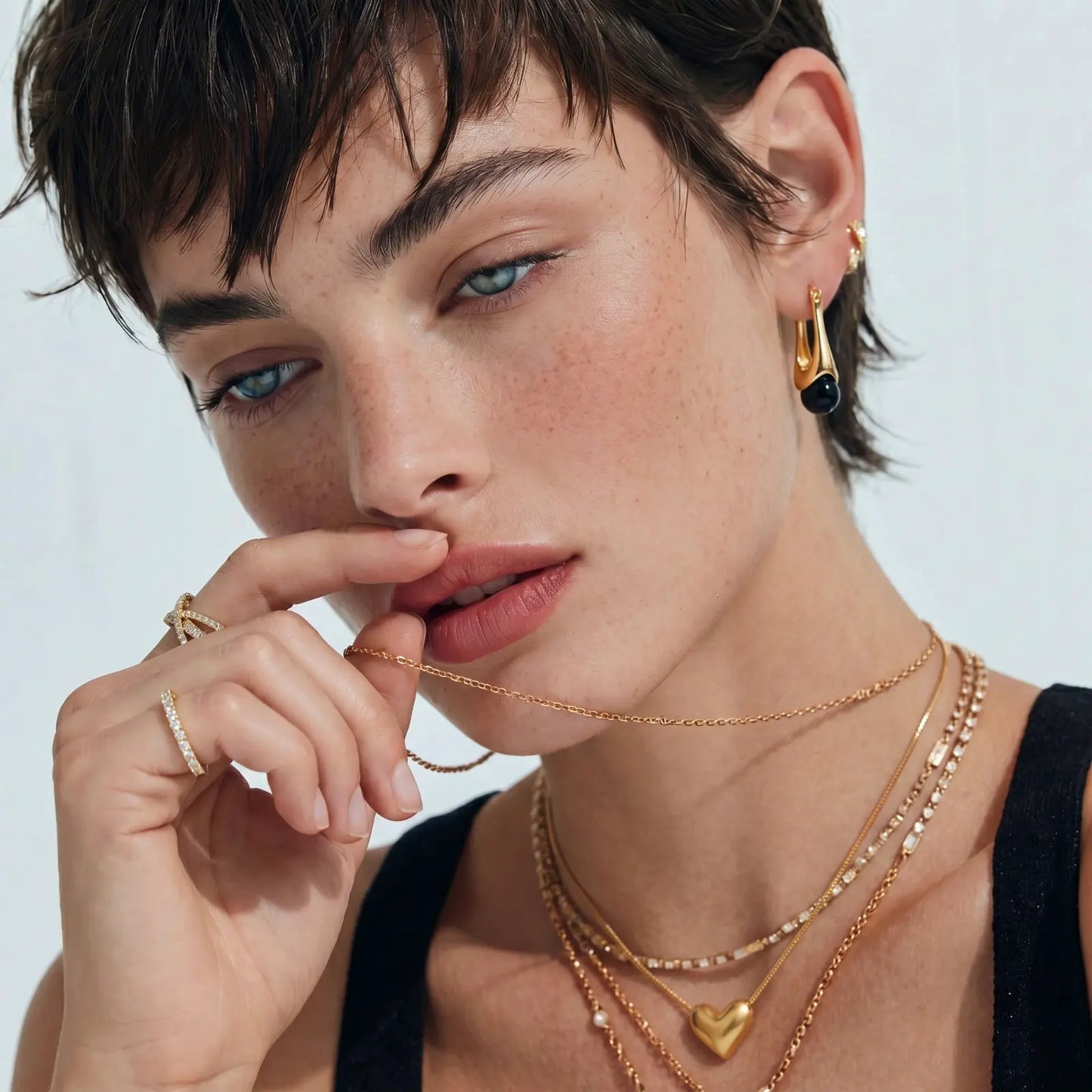 Golden Heart Necklace by Equanimity Essence.