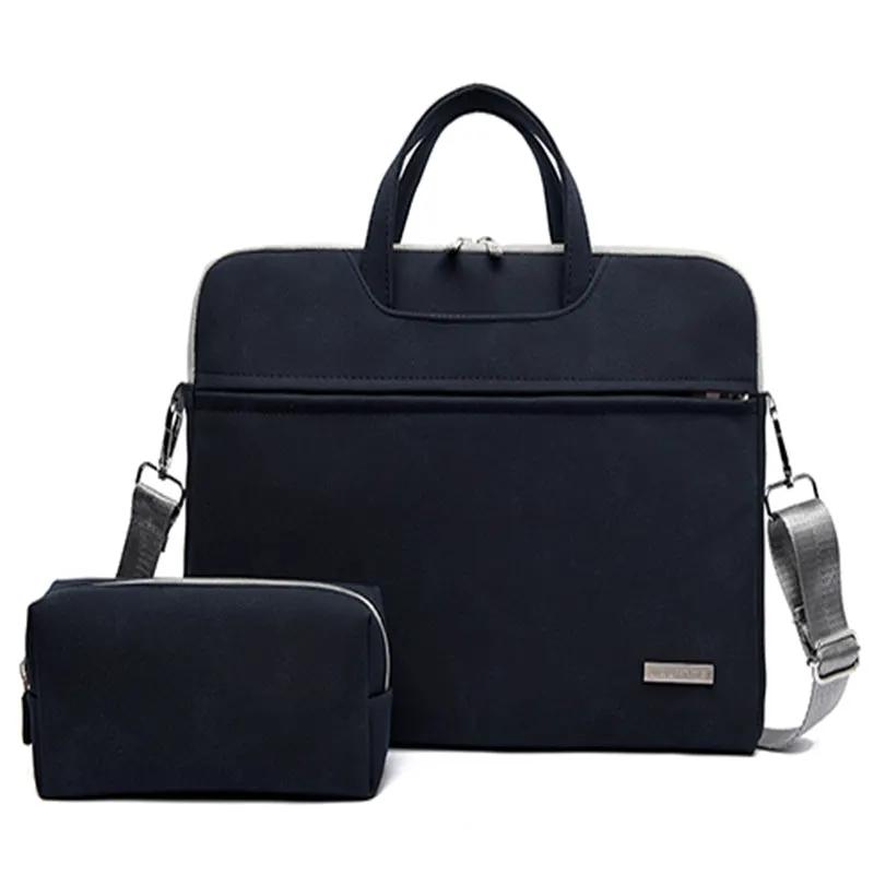 PU Leather Women Laptop Bag Notebook Carrying Case Briefcase For Macbook Air 13.3 14 15.6 Inch Men Handbags Shoulder Mouse Bag by Maiden-Art