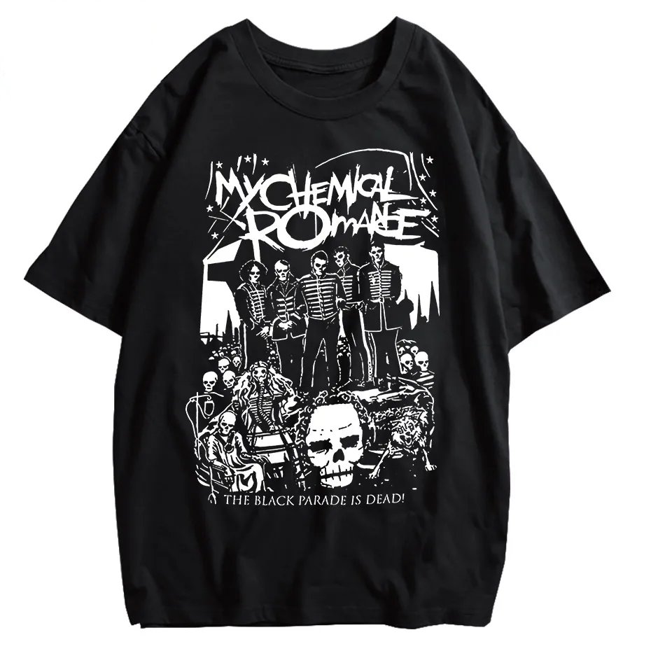 My Chemical Romance Black Parade Oversized T-Shirt Women Punk Emo Rock Tee-1
