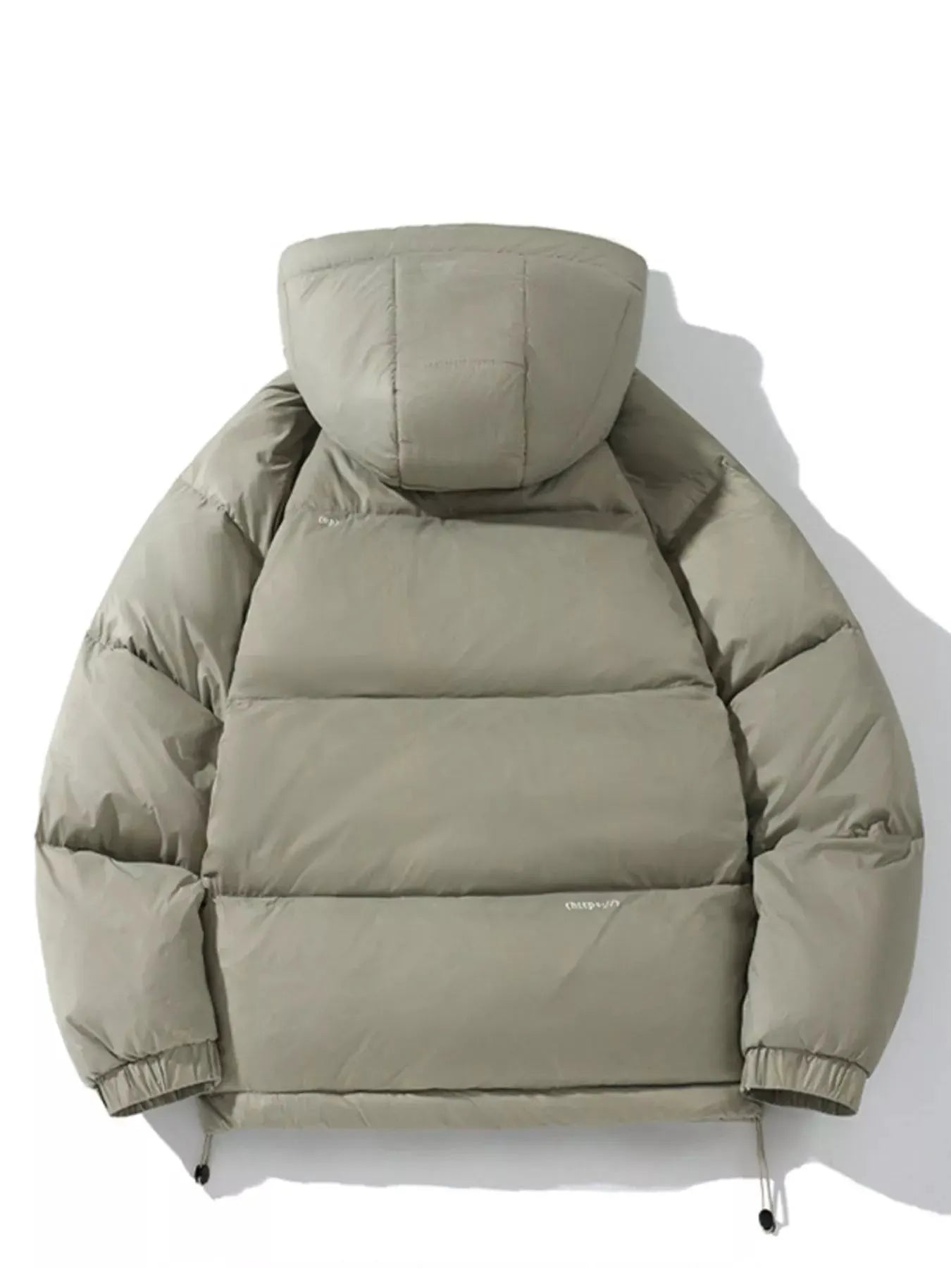 Men's Plus Size Hooded Lightweight Puffer Jacket by Partner Label