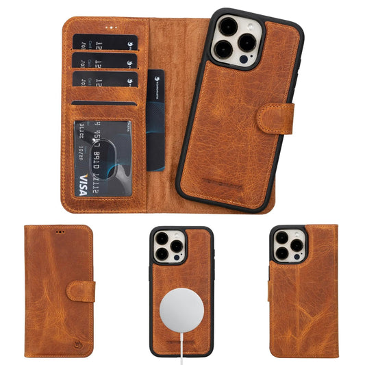 Casper iPhone 14 Series Detachable Leather Wallet Case by TORONATA